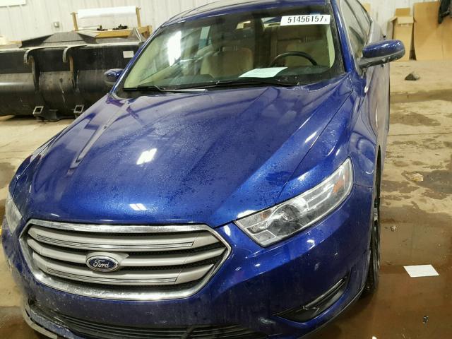 1FAHP2E89FG112732 - 2015 FORD TAURUS SEL BLUE photo 2