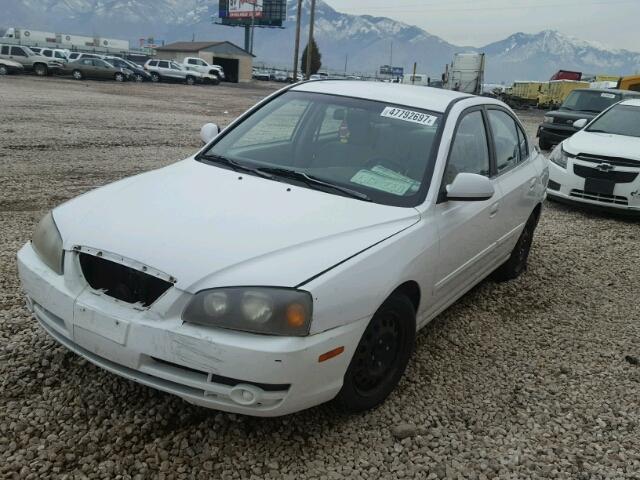 KMHDN46D84U710424 - 2004 HYUNDAI ELANTRA GL WHITE photo 2