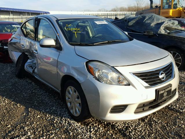 3N1CN7AP0EL814200 - 2014 NISSAN VERSA S SILVER photo 1