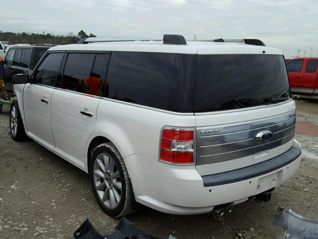 2FMGK5DC3BBD10828 - 2011 FORD FLEX LIMIT WHITE photo 3