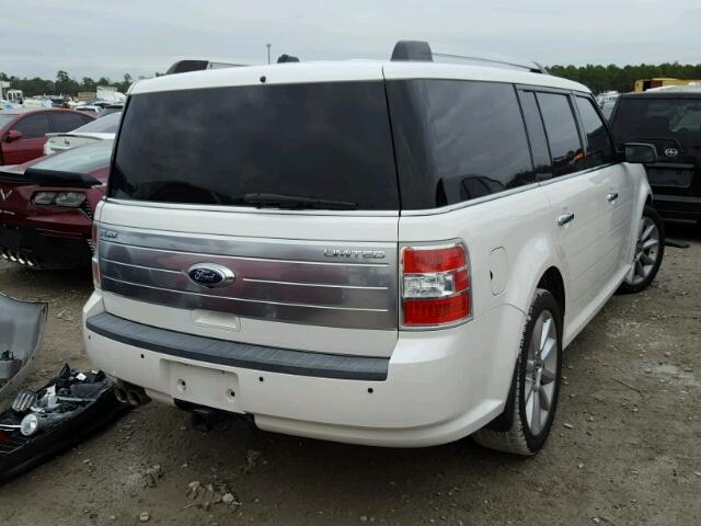 2FMGK5DC3BBD10828 - 2011 FORD FLEX LIMIT WHITE photo 4