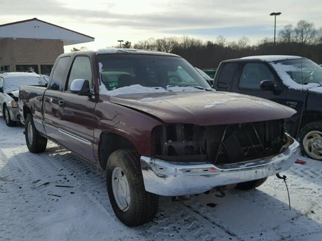 1GTEK19T3XE500301 - 1999 GMC NEW SIERRA BURGUNDY photo 1