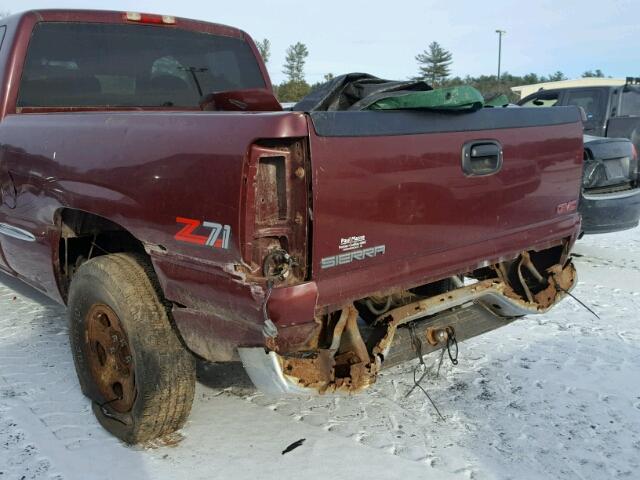 1GTEK19T3XE500301 - 1999 GMC NEW SIERRA BURGUNDY photo 10