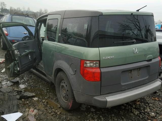 5J6YH28514L027827 - 2004 HONDA ELEMENT EX GREEN photo 3