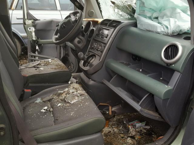 5J6YH28514L027827 - 2004 HONDA ELEMENT EX GREEN photo 5