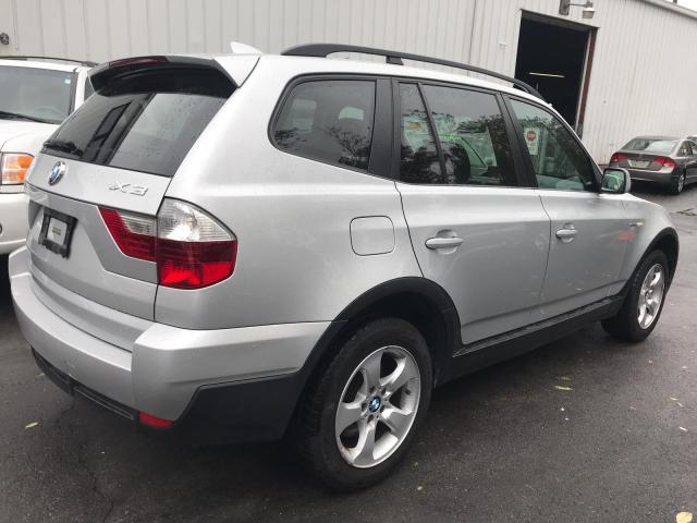 WBXPC93408WJ19493 - 2008 BMW X3 3.0SI SILVER photo 4