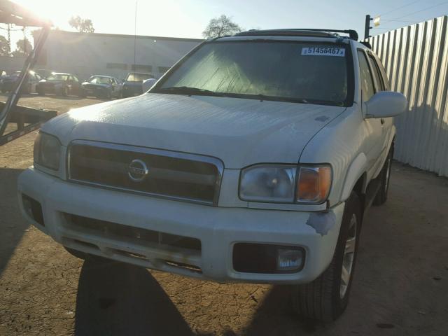 JN8DR09X23W710885 - 2003 NISSAN PATHFINDER WHITE photo 2