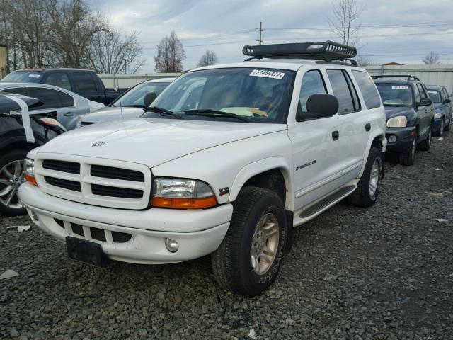 1B4HS28Z7XF578743 - 1999 DODGE DURANGO WHITE photo 2