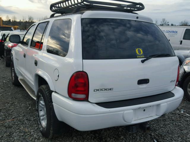 1B4HS28Z7XF578743 - 1999 DODGE DURANGO WHITE photo 3