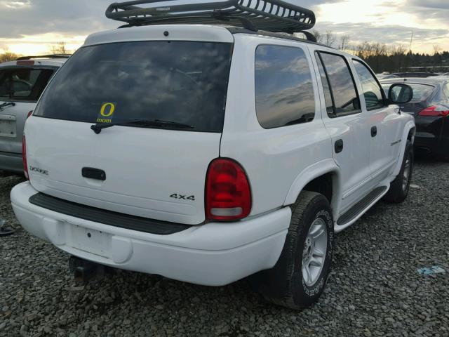 1B4HS28Z7XF578743 - 1999 DODGE DURANGO WHITE photo 4