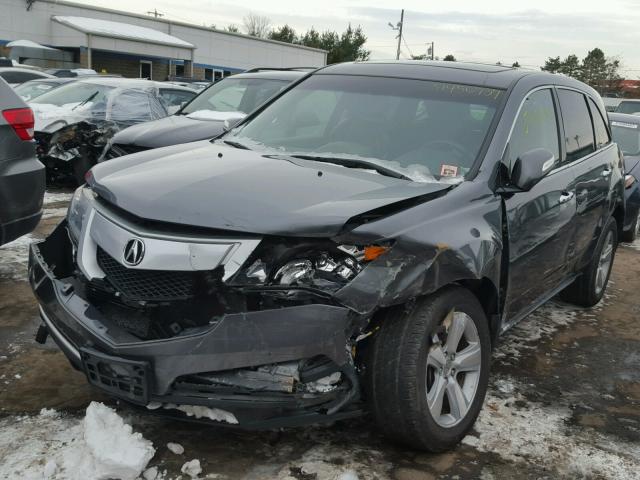 2HNYD2H67BH507269 - 2011 ACURA MDX TECHNO GRAY photo 2