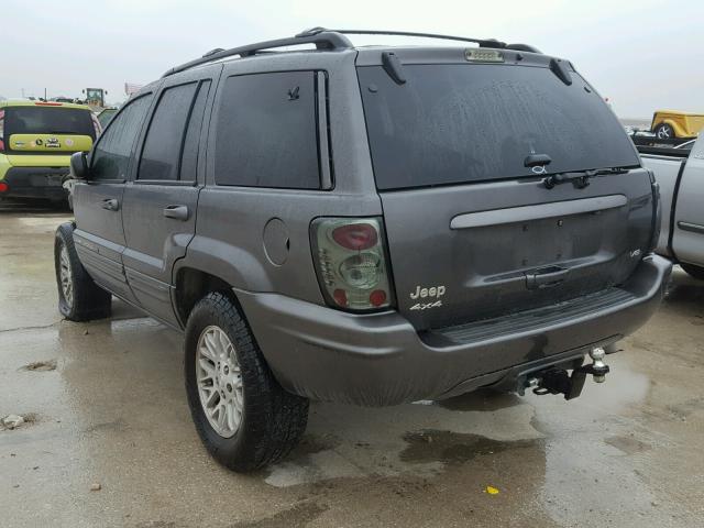 1J4GW58N94C206300 - 2004 JEEP GRAND CHER GRAY photo 3