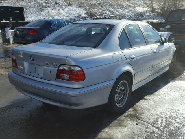 WBADT43461GF57440 - 2001 BMW 525 I AUTO SILVER photo 4