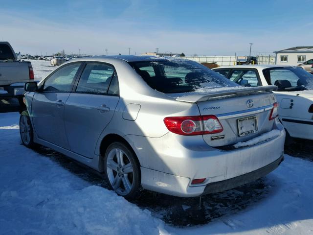 5YFBU4EE2DP166072 - 2013 TOYOTA COROLLA BA SILVER photo 3