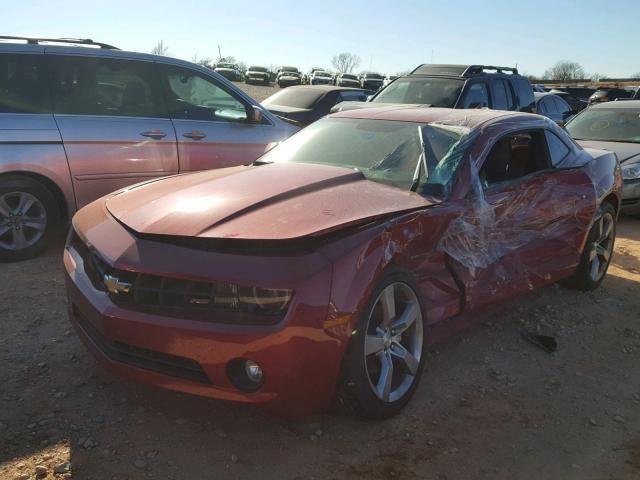 2G1FB1E31C9209540 - 2012 CHEVROLET CAMARO LT RED photo 2