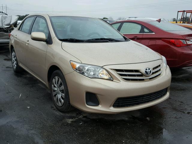 2T1BU4EE3DC013510 - 2013 TOYOTA COROLLA BA GOLD photo 1