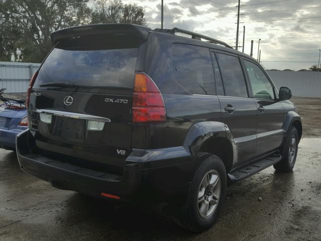 JTJBT20X650089327 - 2005 LEXUS GX 470 BLACK photo 4