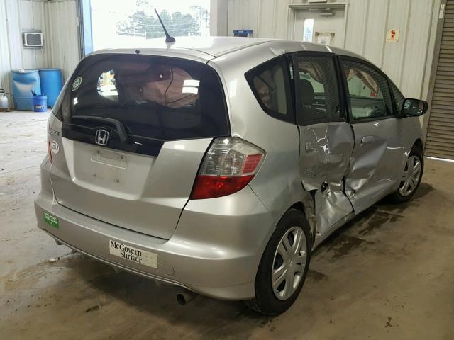 JHMGE8G32BC010396 - 2011 HONDA FIT SILVER photo 4