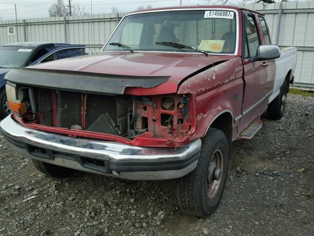 1FTHX26G9TEA58260 - 1996 FORD F250 RED photo 2