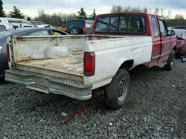 1FTHX26G9TEA58260 - 1996 FORD F250 RED photo 4