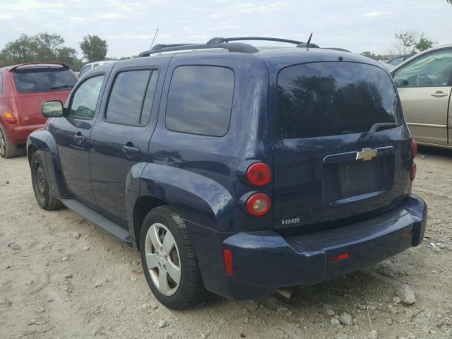 3GNDA13D58S596446 - 2008 CHEVROLET HHR LS BLUE photo 3