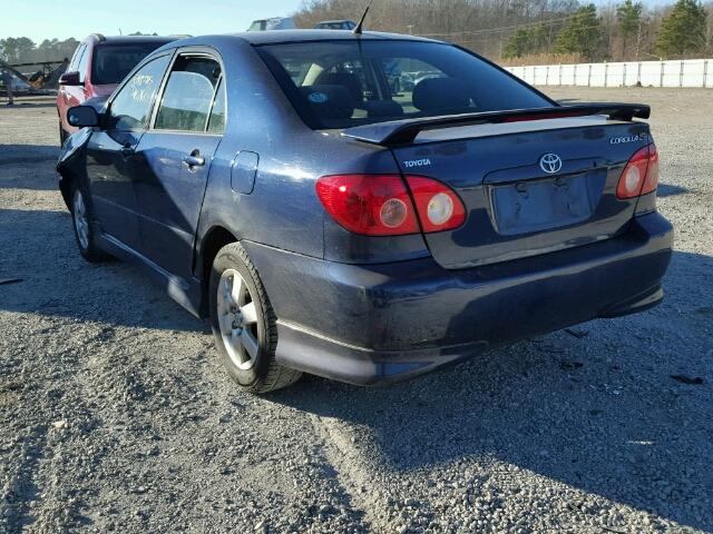 2T1BR32E67C740810 - 2007 TOYOTA COROLLA CE BLUE photo 3