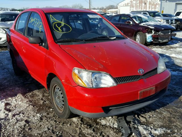 JTDBT123910170095 - 2001 TOYOTA ECHO RED photo 1