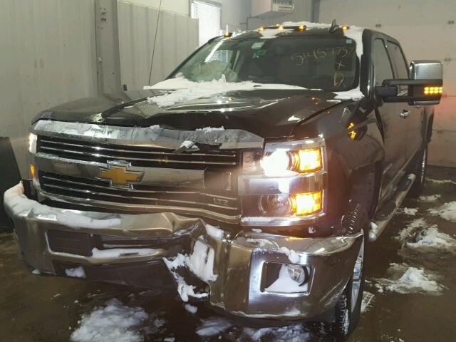 1GC1KWEG2FF536252 - 2015 CHEVROLET SILVERADO BLACK photo 2