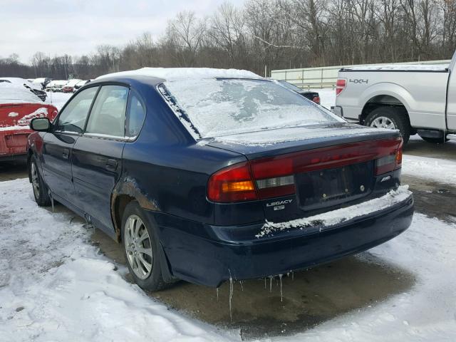 4S3BE635817210505 - 2001 SUBARU LEGACY L BLUE photo 3