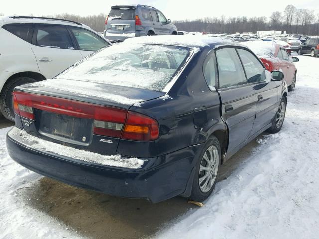 4S3BE635817210505 - 2001 SUBARU LEGACY L BLUE photo 4