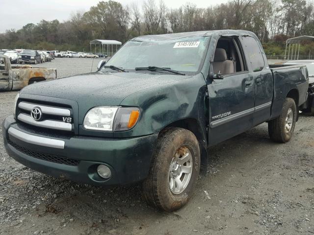 5TBRT34154S440360 - 2004 TOYOTA TUNDRA ACC GREEN photo 2