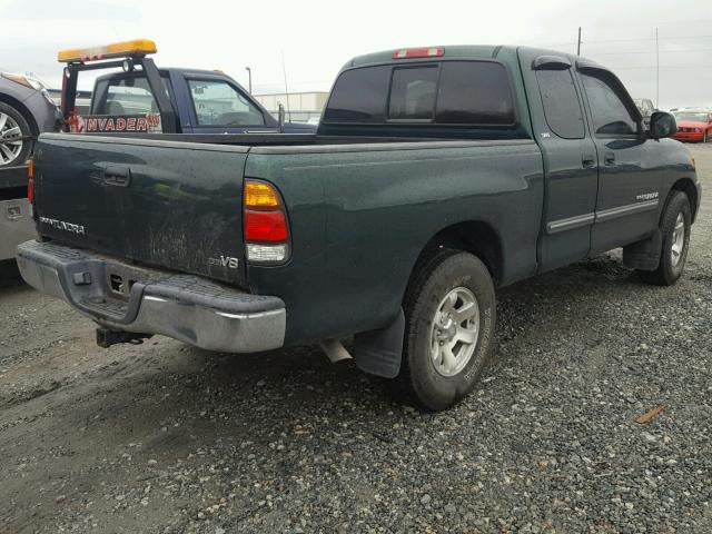 5TBRT34154S440360 - 2004 TOYOTA TUNDRA ACC GREEN photo 4