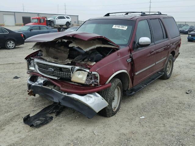 1FMRU17L1WLB07949 - 1998 FORD EXPEDITION RED photo 2