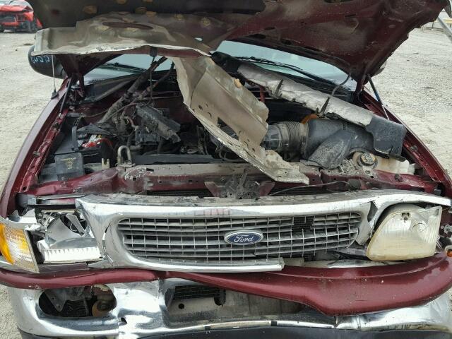 1FMRU17L1WLB07949 - 1998 FORD EXPEDITION RED photo 7