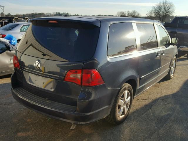 2V8HW34139R552489 - 2009 VOLKSWAGEN ROUTAN SE BLUE photo 4
