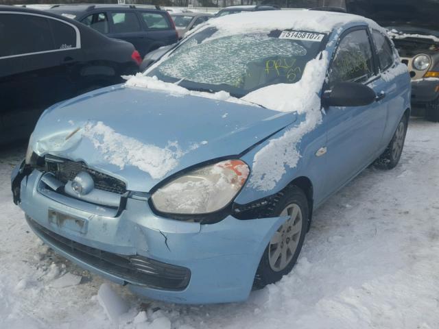 KMHCM36C69U137174 - 2009 HYUNDAI ACCENT GS BLUE photo 2