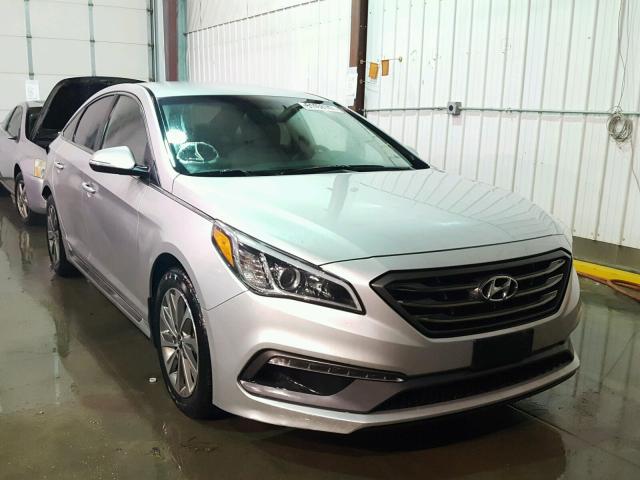 5NPE34AF4GH265525 - 2016 HYUNDAI SONATA SPO SILVER photo 1