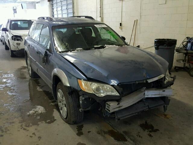 4S4BP60C287316113 - 2008 SUBARU OUTBACK BLUE photo 1