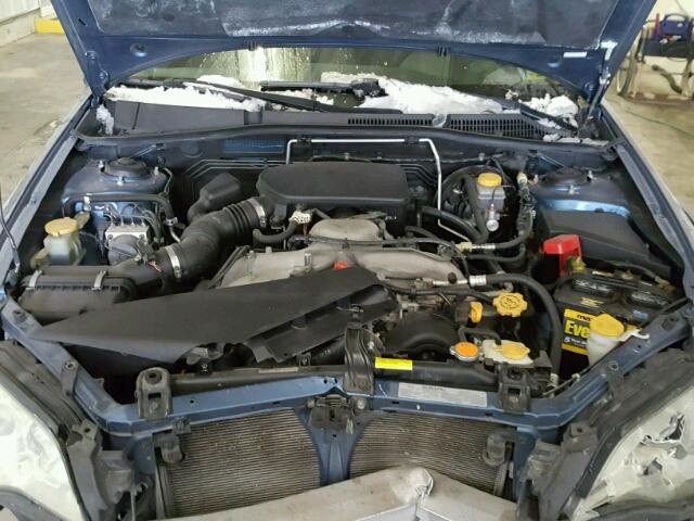 4S4BP60C287316113 - 2008 SUBARU OUTBACK BLUE photo 7