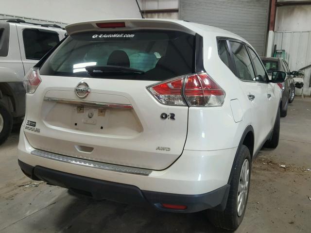 5N1AT2MV5FC756682 - 2015 NISSAN ROGUE S WHITE photo 4