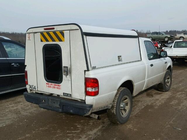 1FTYR10DX7PA44543 - 2007 FORD RANGER WHITE photo 4