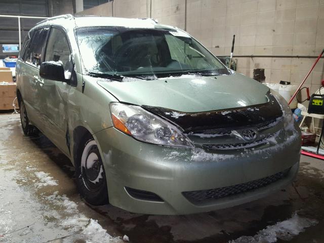 5TDZK23C18S131272 - 2008 TOYOTA SIENNA CE GREEN photo 1