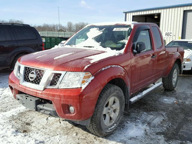 1N6AD0CW4CC454468 - 2012 NISSAN FRONTIER S RED photo 2