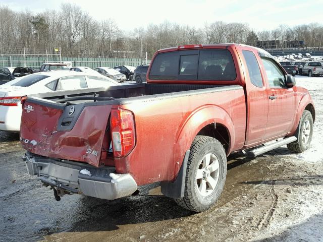 1N6AD0CW4CC454468 - 2012 NISSAN FRONTIER S RED photo 4