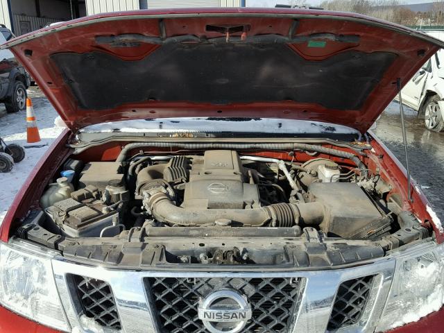 1N6AD0CW4CC454468 - 2012 NISSAN FRONTIER S RED photo 7