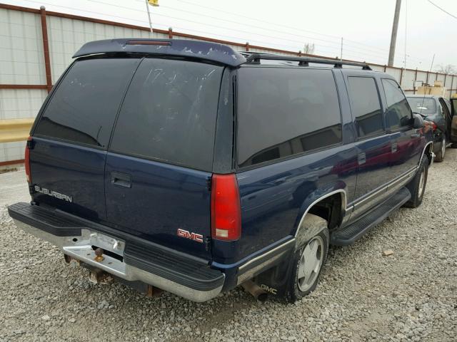 3GKFK16R0WG507473 - 1998 GMC SUBURBAN K BLUE photo 4