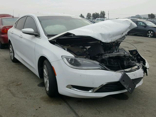 1C3CCCAB5FN603676 - 2015 CHRYSLER 200 LIMITE WHITE photo 1