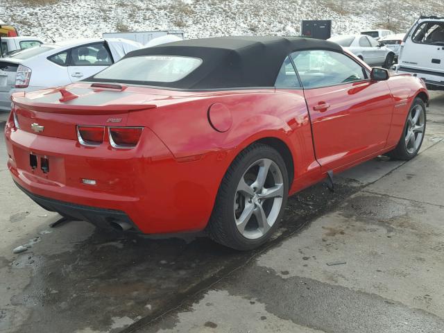 2G1FG3D32D9162096 - 2013 CHEVROLET CAMARO LT RED photo 4