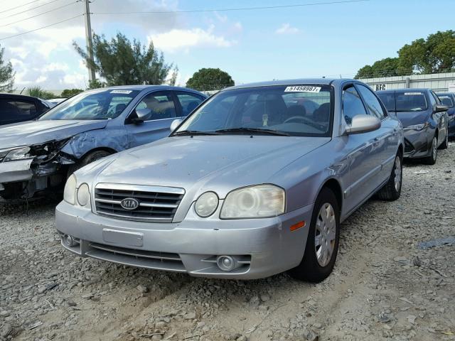 KNAGD126165469519 - 2006 KIA OPTIMA LX SILVER photo 2