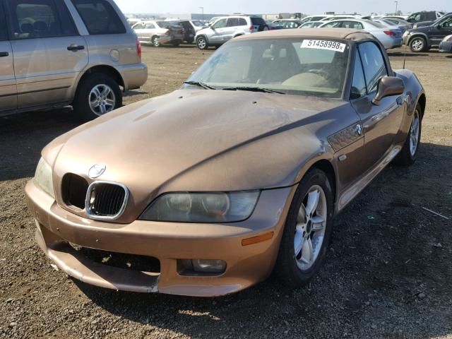 WBACN33461LM02648 - 2001 BMW Z3 2.5 BROWN photo 2